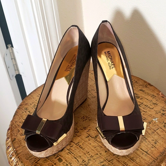 MICHAEL Michael Kors Shoes - Michael Michael Kors signature espadrille wedges